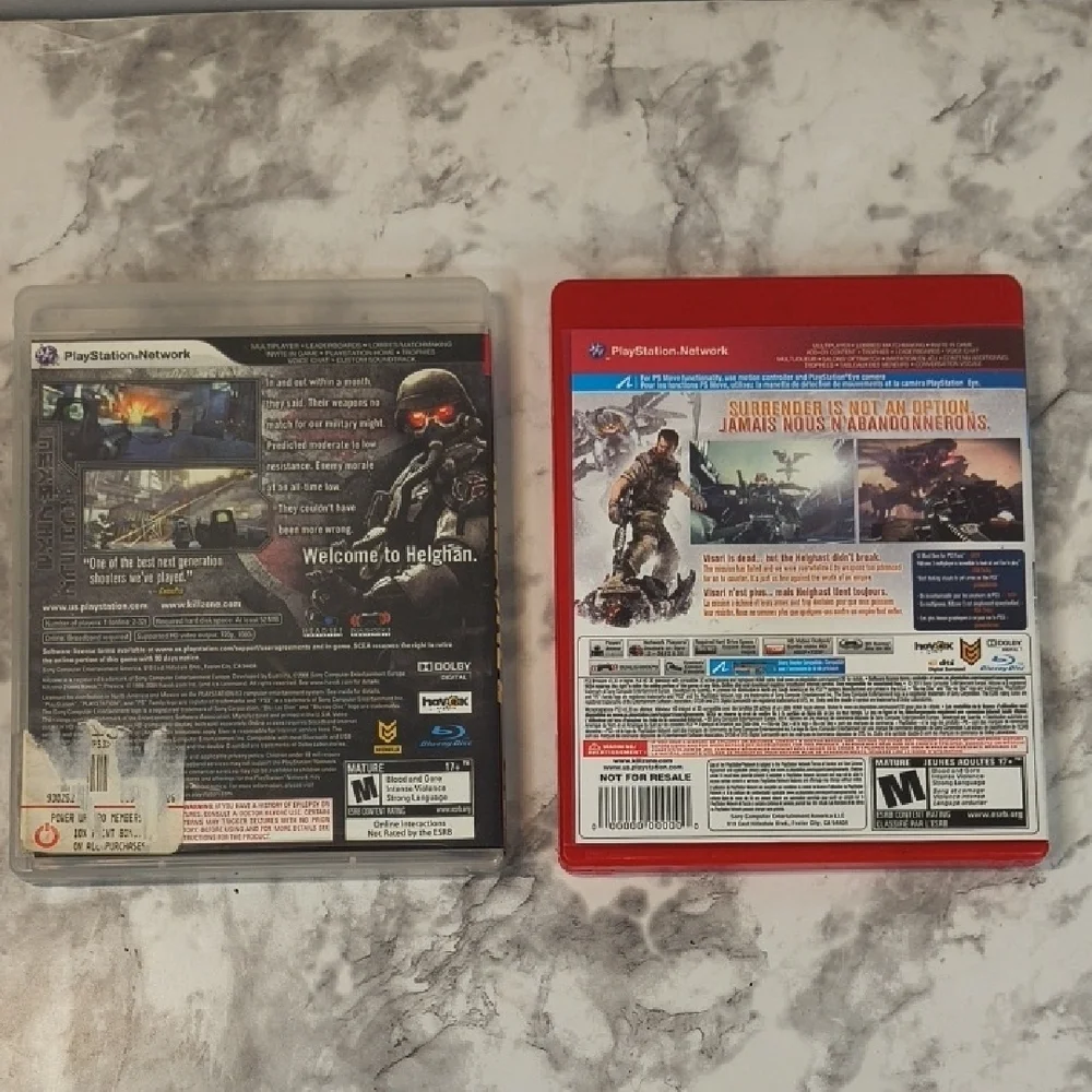 Sony Killzone 2 & 3  Games for PlayStation 3